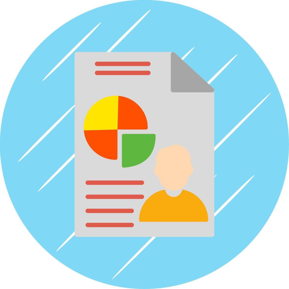 Presentation Flat Circle Icon Design vector