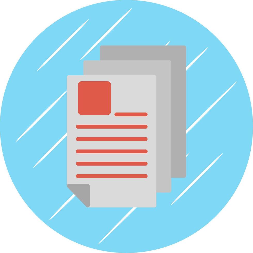 Curriculum Flat Circle Icon Design vector