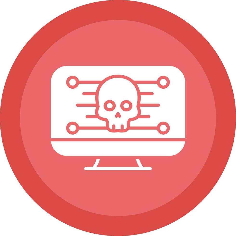 Computer Line Shadow Circle Icon Design vector