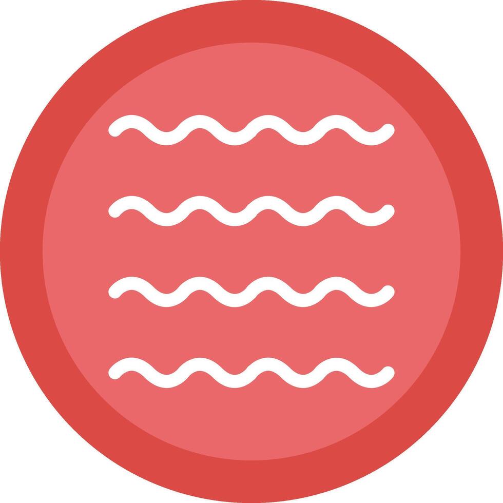 Waves Line Shadow Circle Icon Design vector