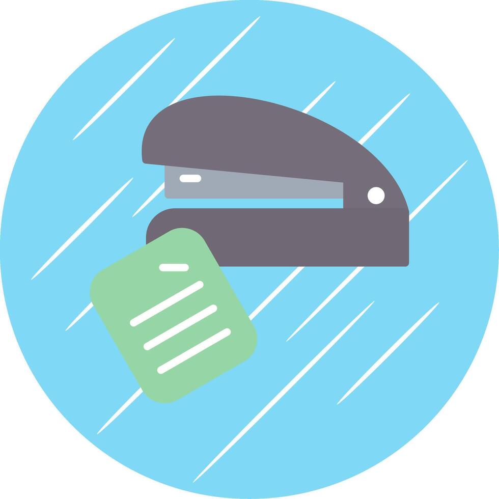 Stapler Flat Circle Icon Design vector