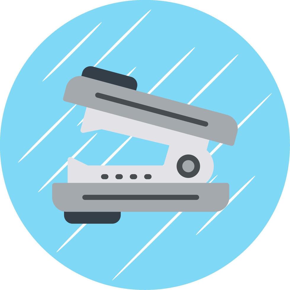 Stapler Remover Flat Circle Icon Design vector