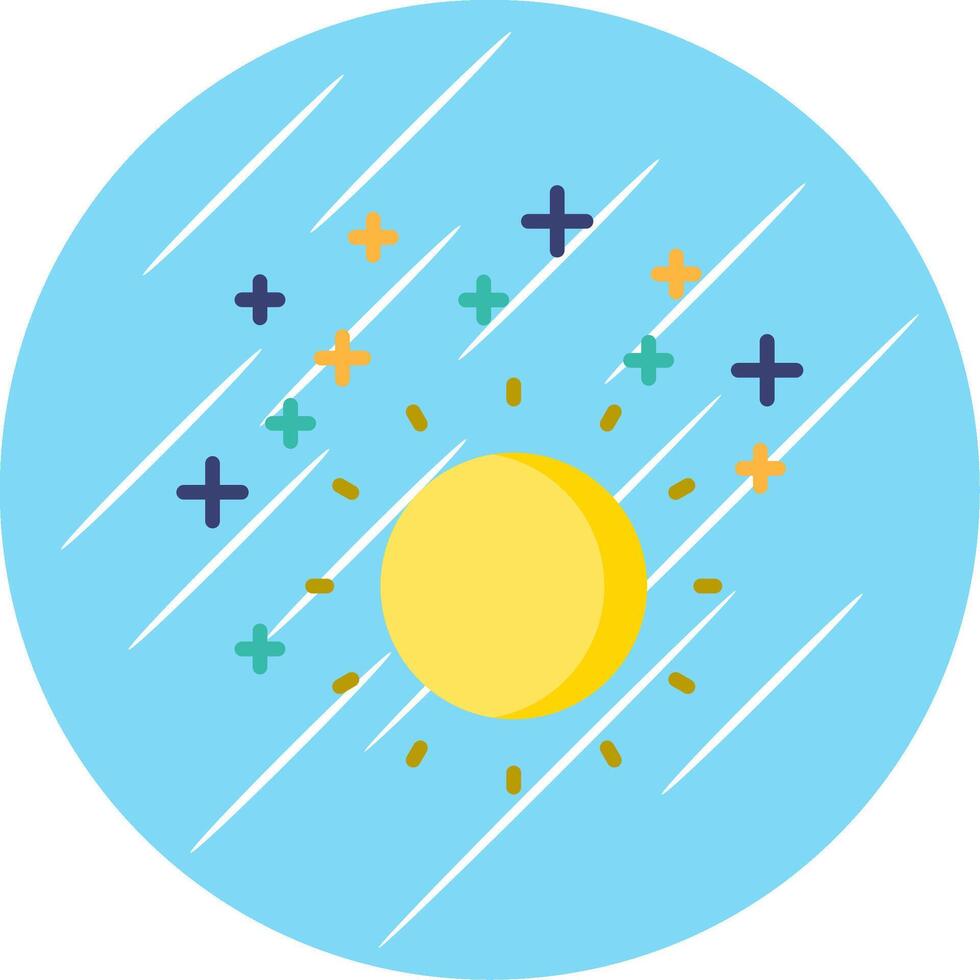 Ultraviolet Flat Circle Icon Design vector