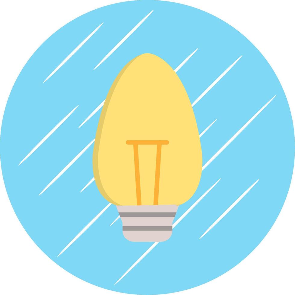 Candle Light Flat Circle Icon Design vector