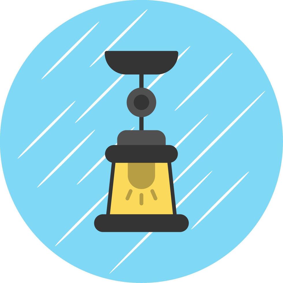 Lamp Flat Circle Icon Design vector