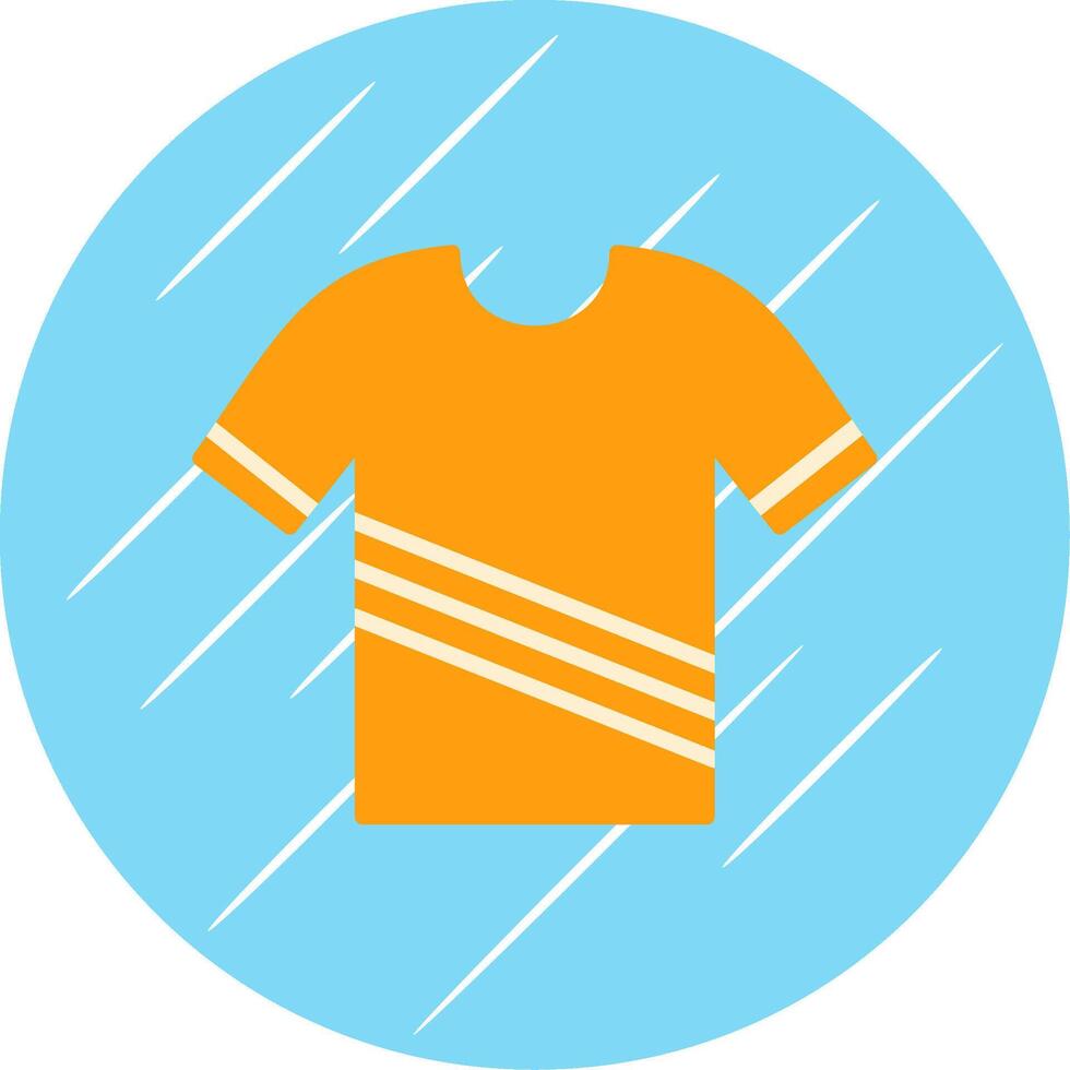 Shirt Flat Circle Icon Design vector