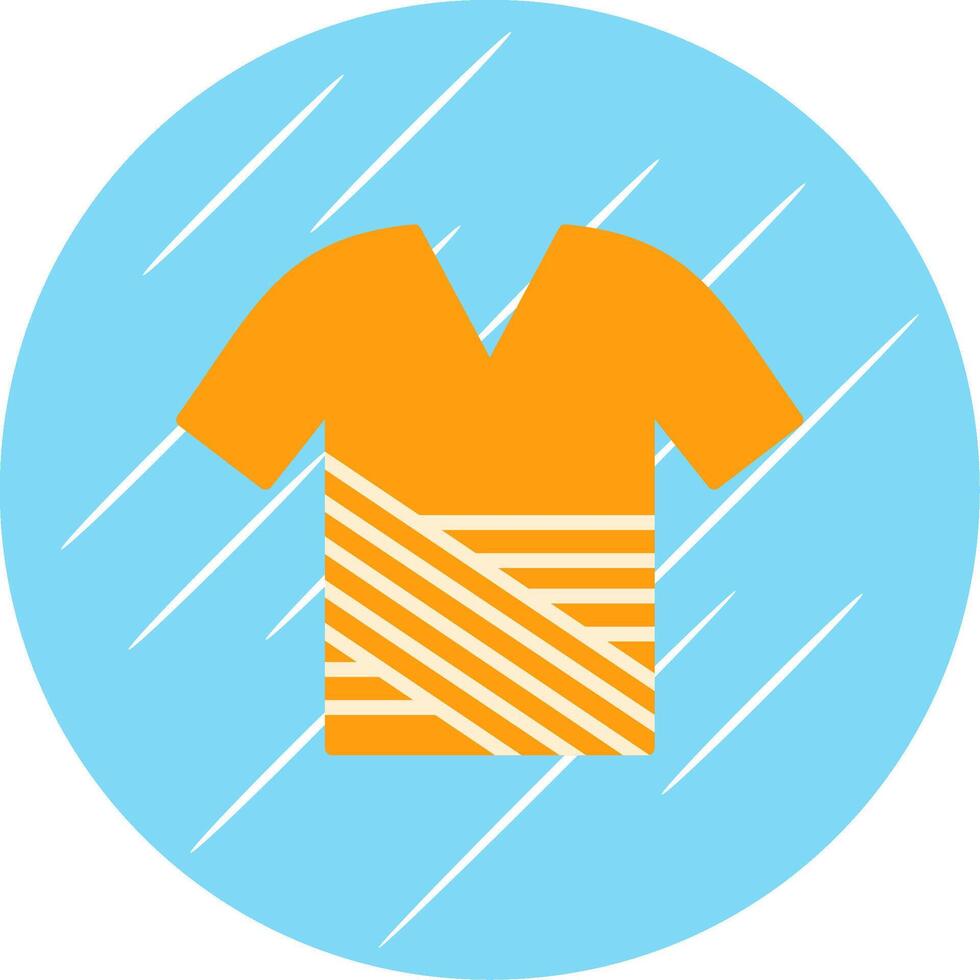 Shirt Flat Circle Icon Design vector