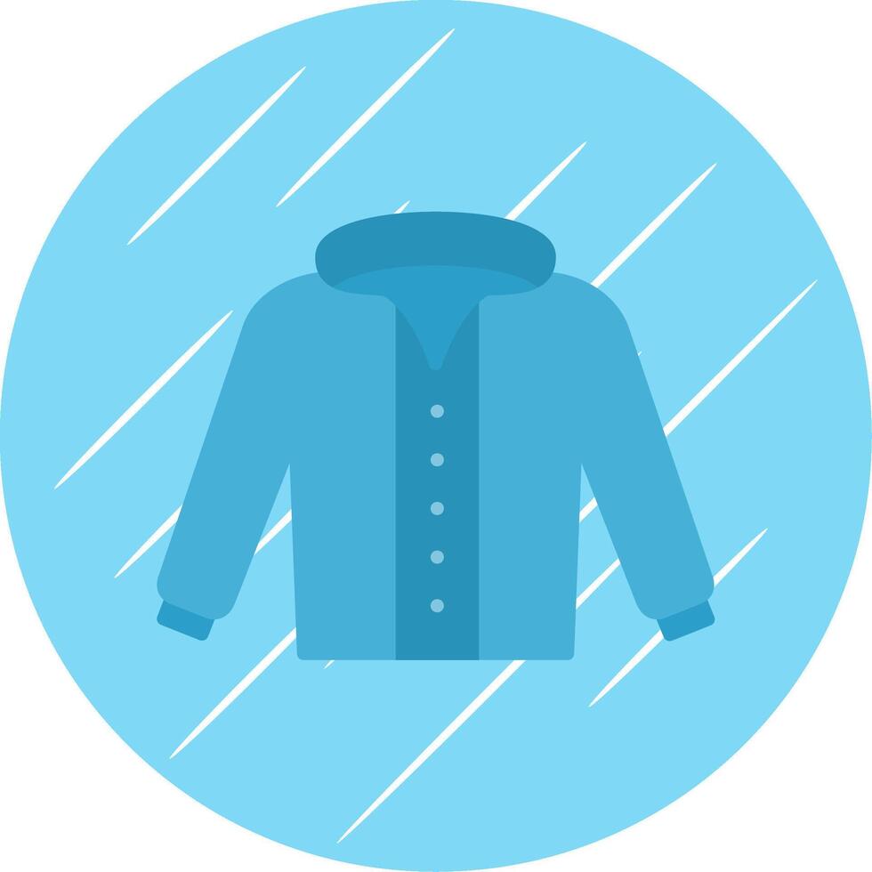 Coat Flat Circle Icon Design vector