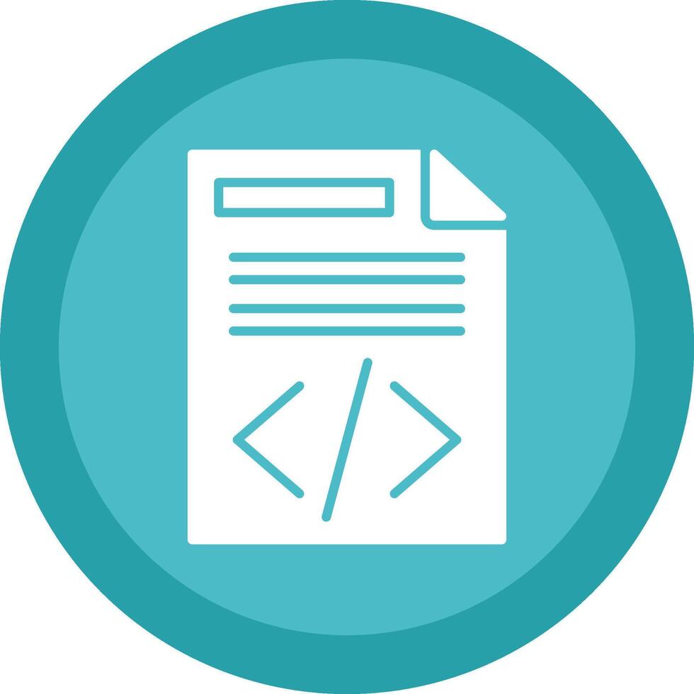 Document Line Shadow Circle Icon Design vector