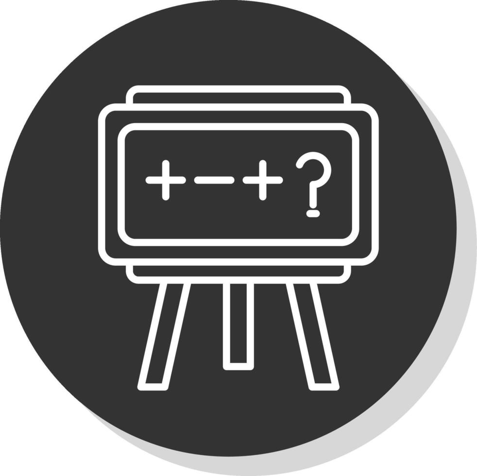 Theory Line Shadow Circle Icon Design vector