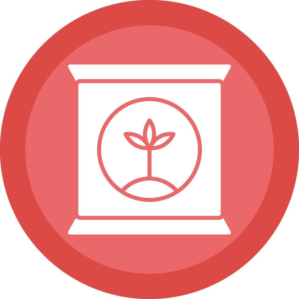 Fertilizer Line Shadow Circle Icon Design vector