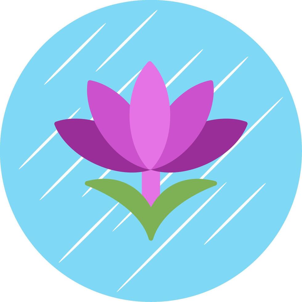 Saffron Flat Circle Icon Design vector