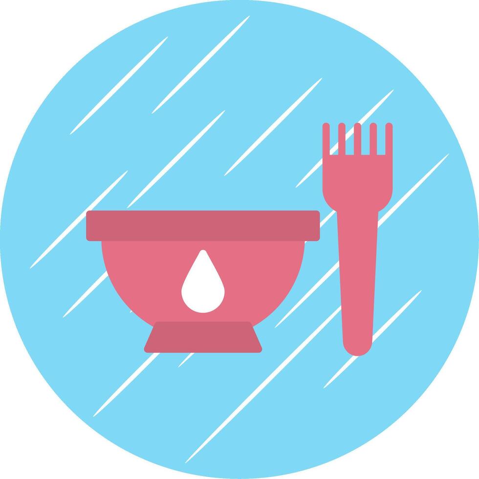 Hair Dye Flat Circle Icon Design vector