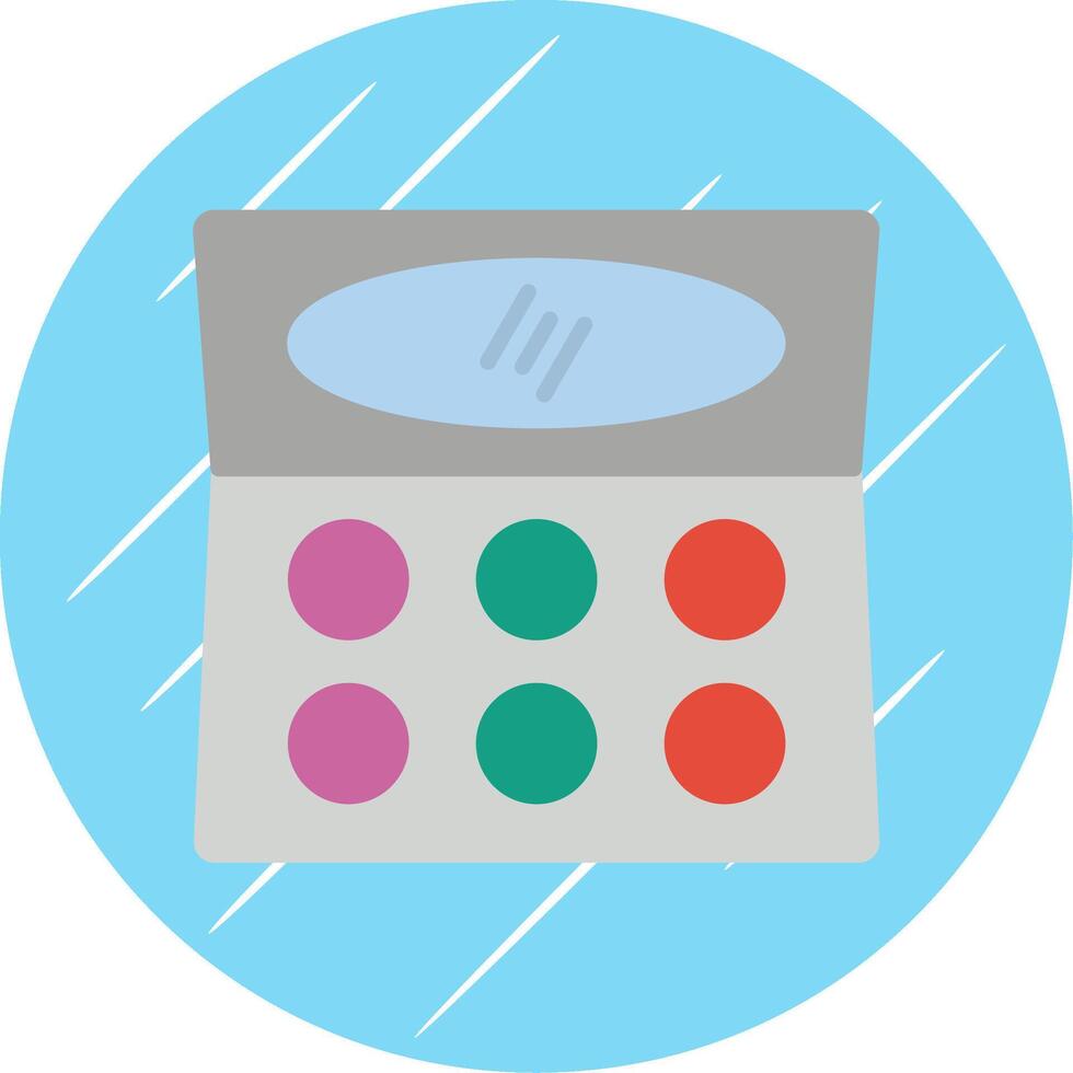 Contour Flat Circle Icon Design vector