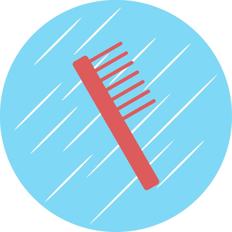 Comb Flat Circle Icon Design vector