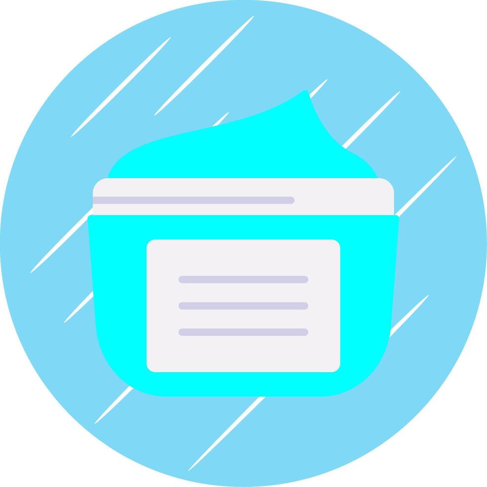 Moisturizer Flat Circle Icon Design vector