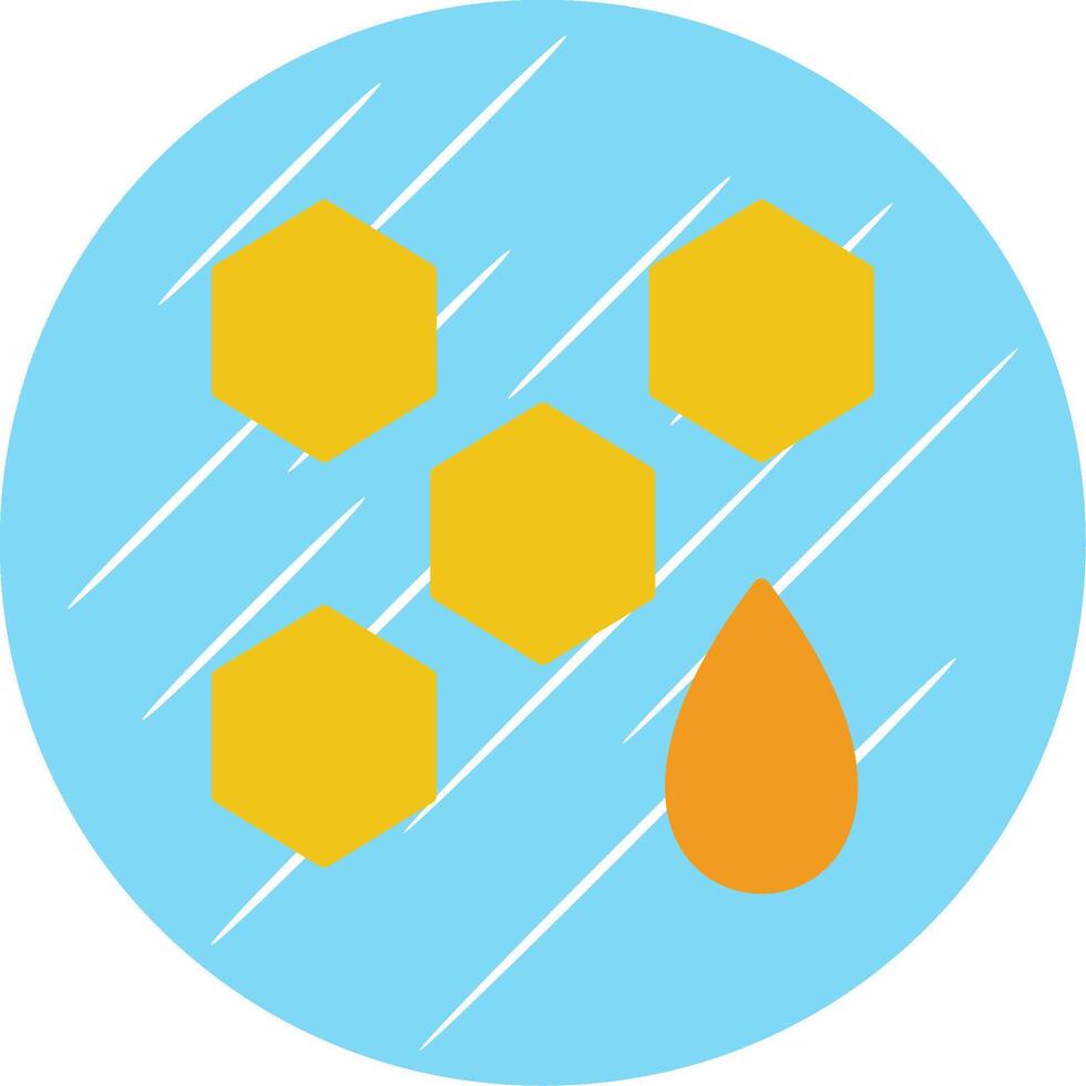 Honey Flat Circle Icon Design vector