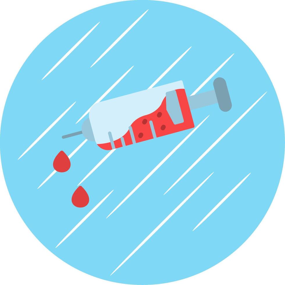 Injection Flat Circle Icon Design vector