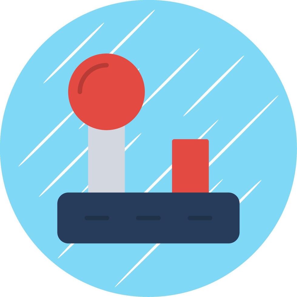 Joystick Flat Circle Icon Design vector