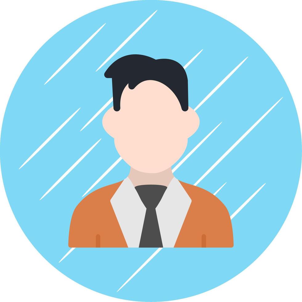 Man Flat Circle Icon Design vector