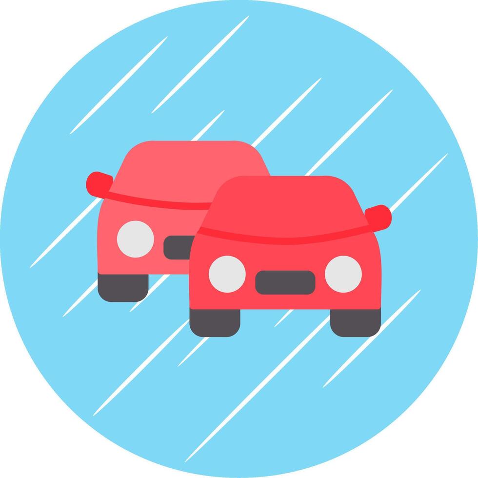 Cars Flat Circle Icon Design vector