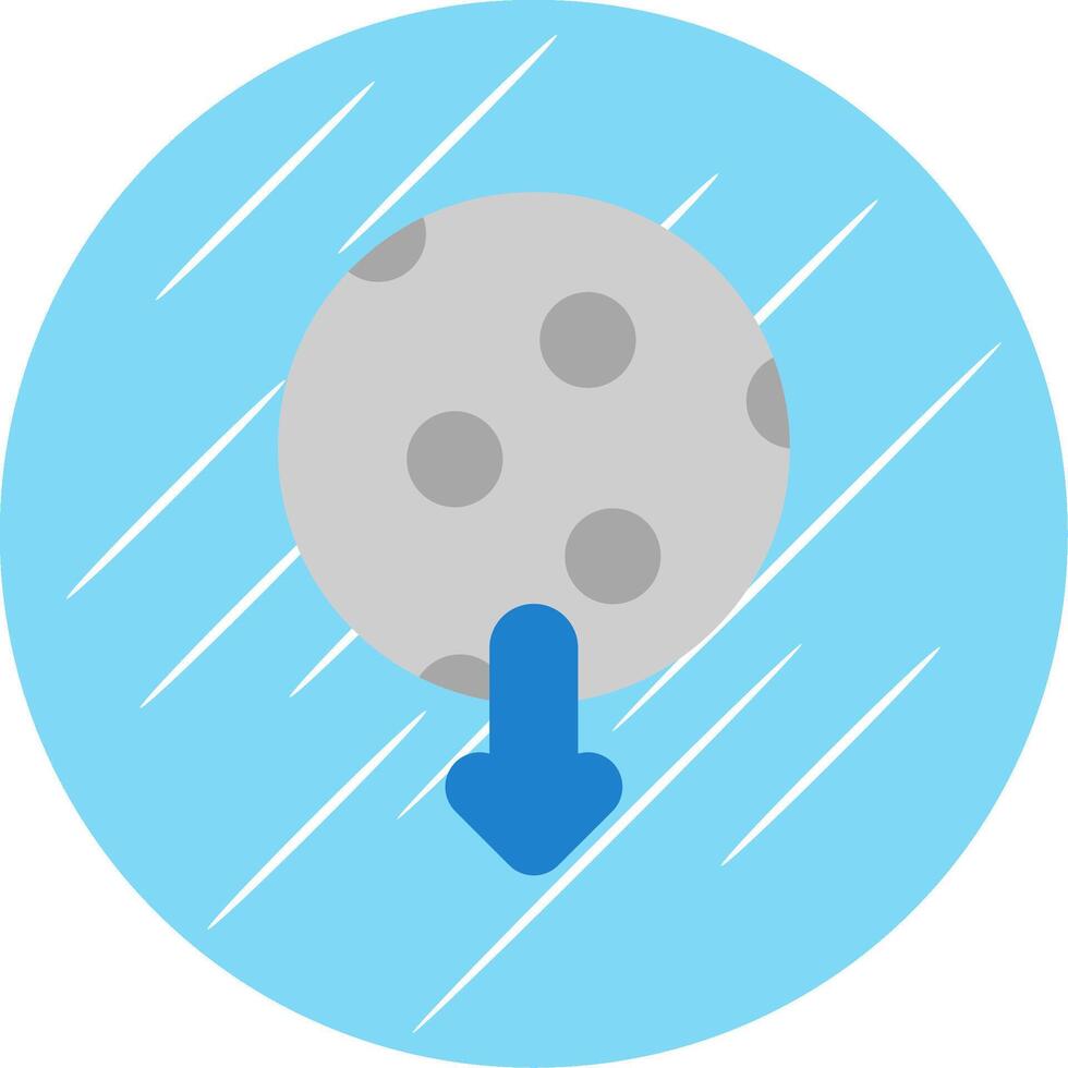 Moon Flat Circle Icon Design vector