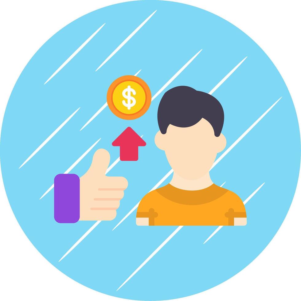 Brainstorming Flat Circle Icon Design vector
