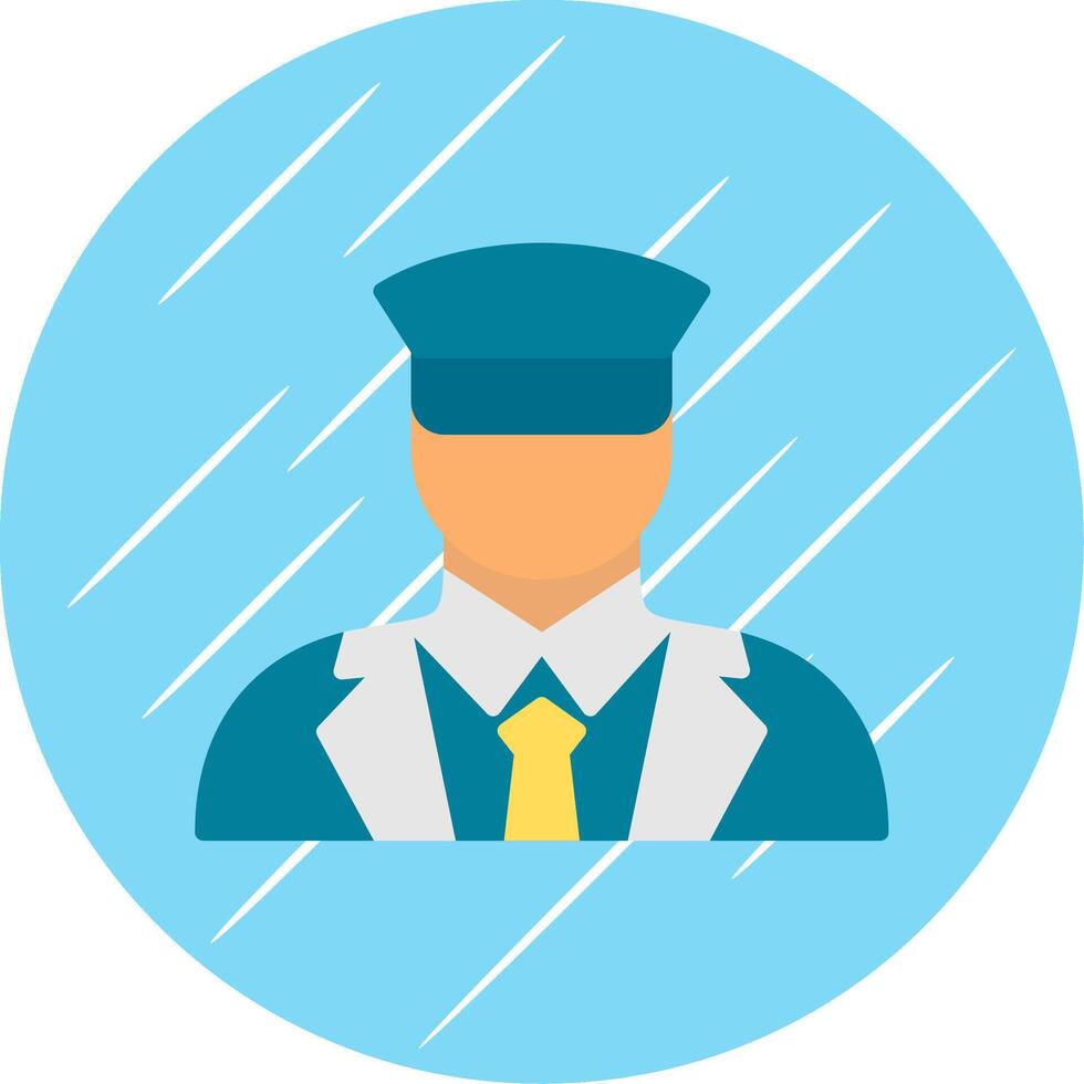 Tarin Driver Flat Circle Icon Design vector