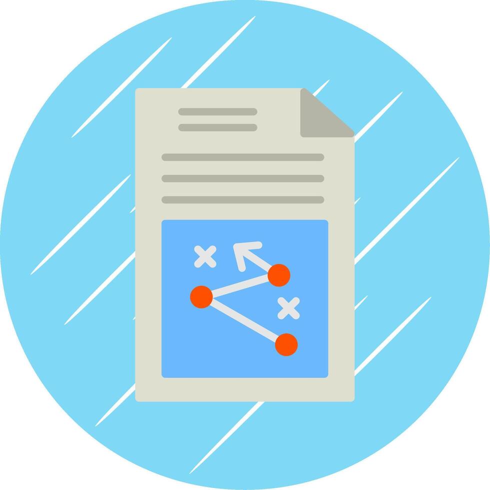 Business Strategy Flat Circle Icon Design vector