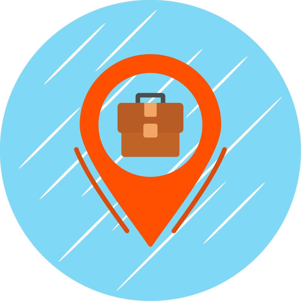 Business Location Flat Circle Icon Design vector