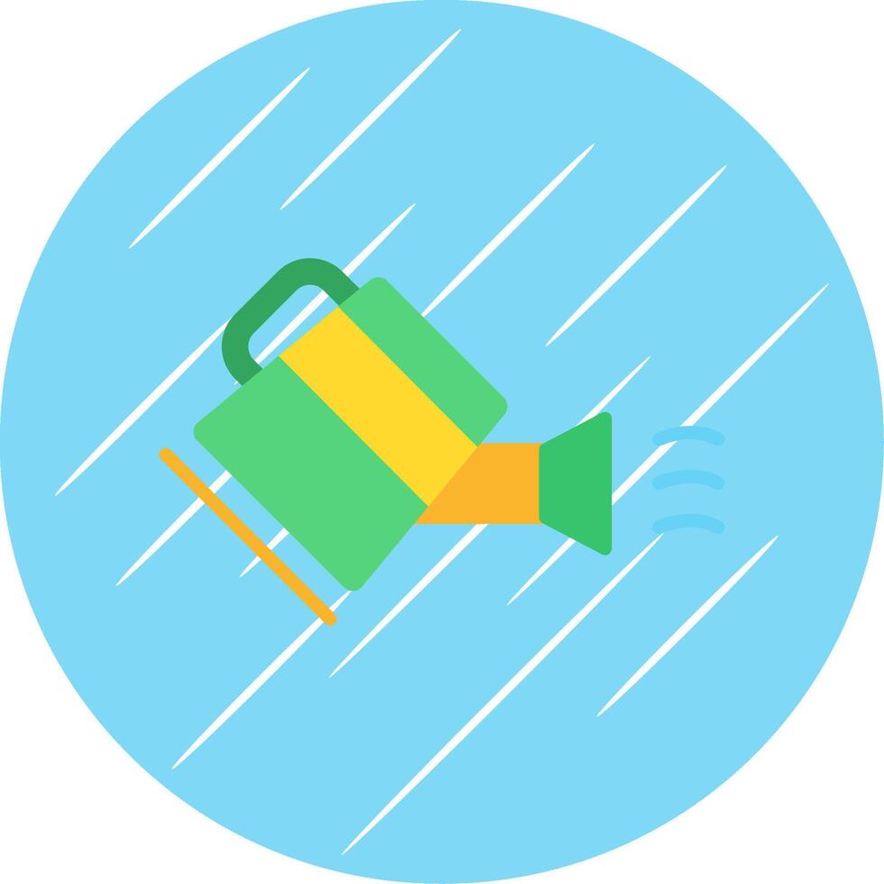 Water Can Flat Circle Icon Design vector