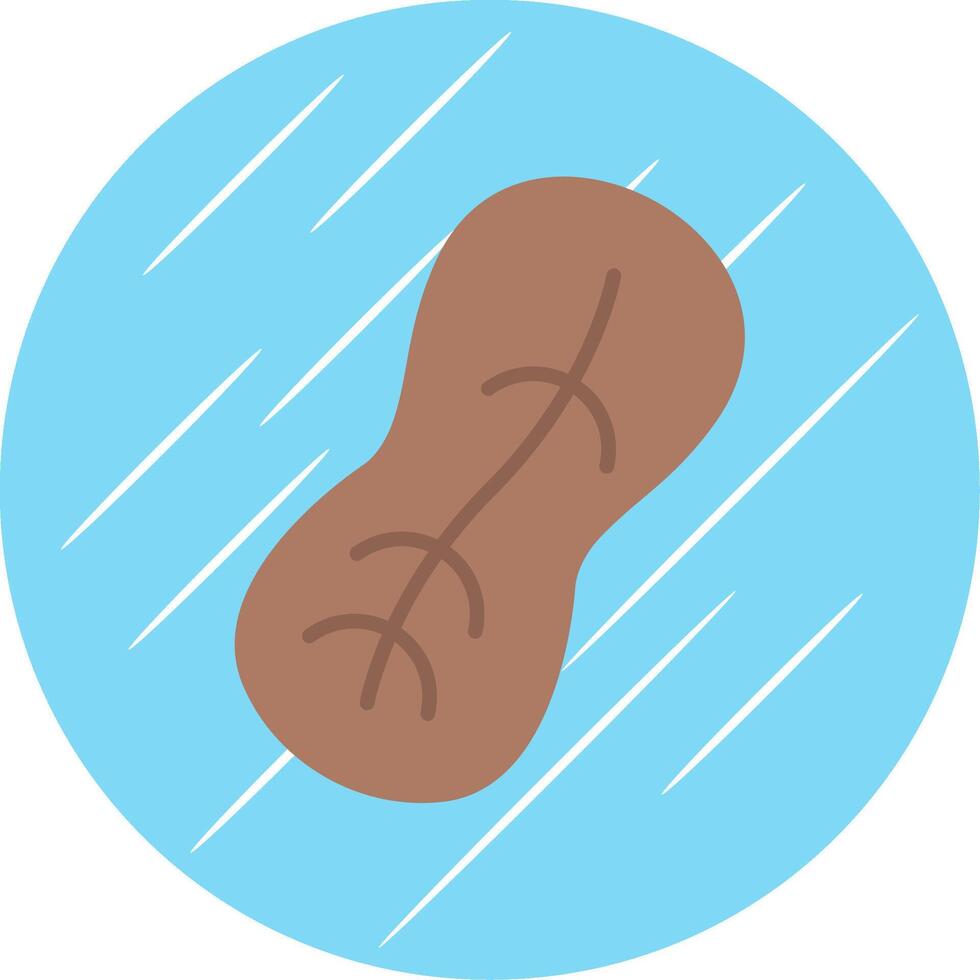 Peanut Flat Circle Icon Design vector