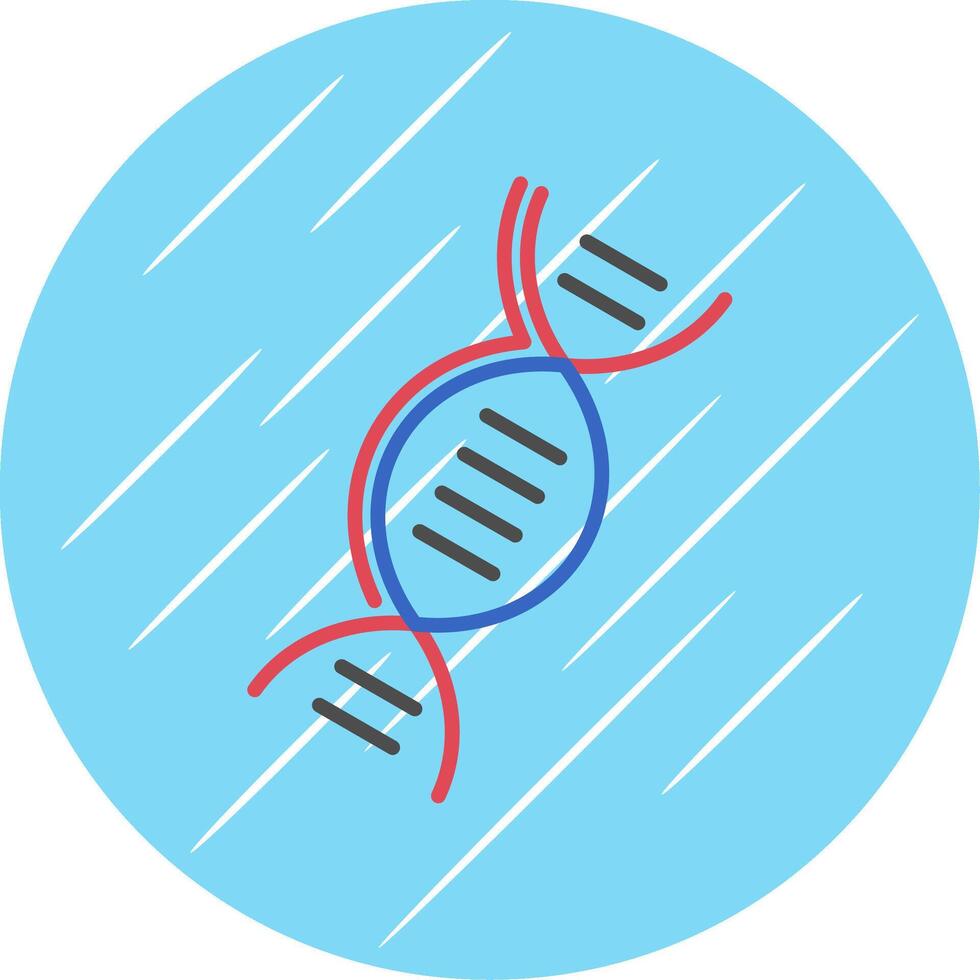 DNA Flat Circle Icon Design vector