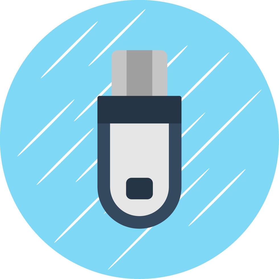 Flash Drive Flat Circle Icon Design vector