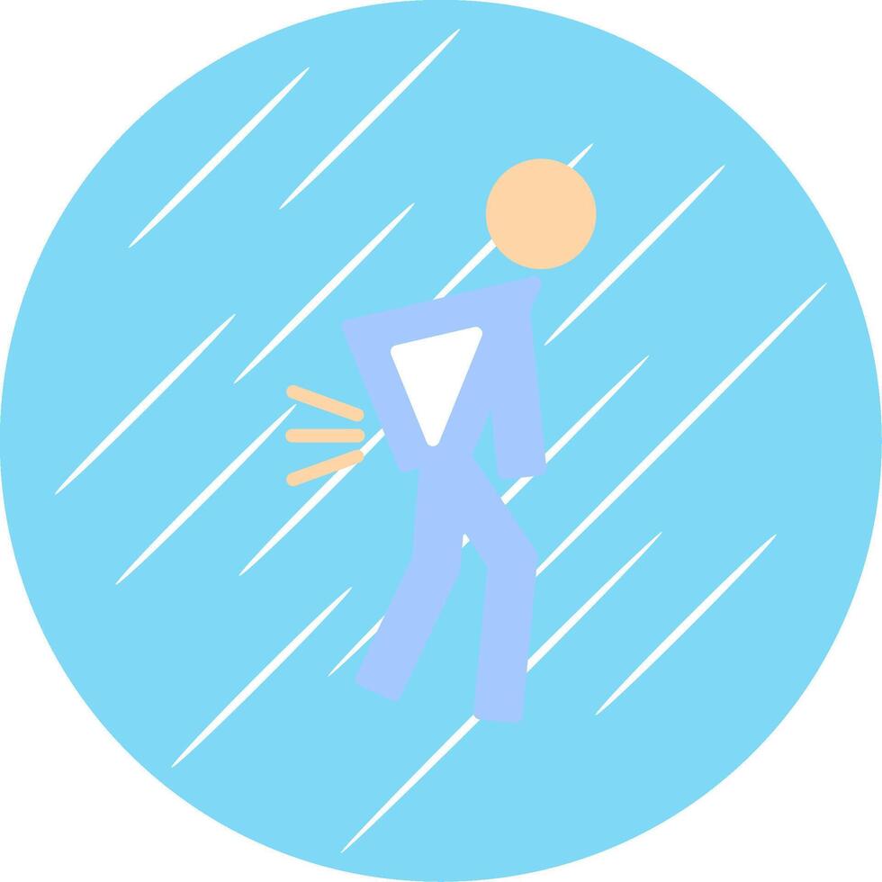 Chronic Pain Flat Circle Icon Design vector