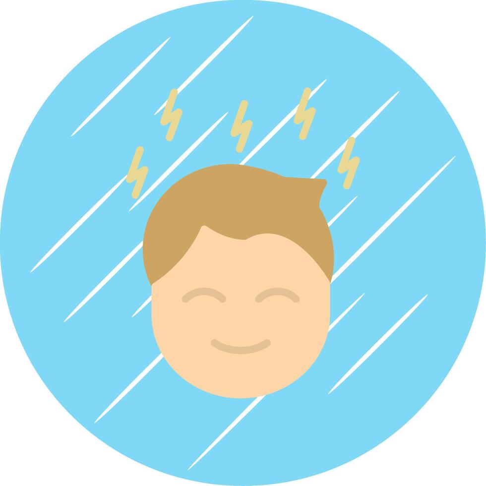 Headachie Flat Circle Icon Design vector