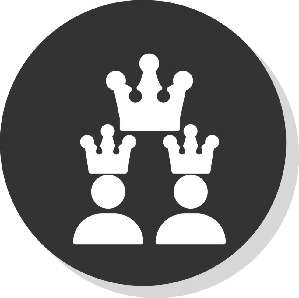 Franchising Glyph Shadow Circle Icon Design vector