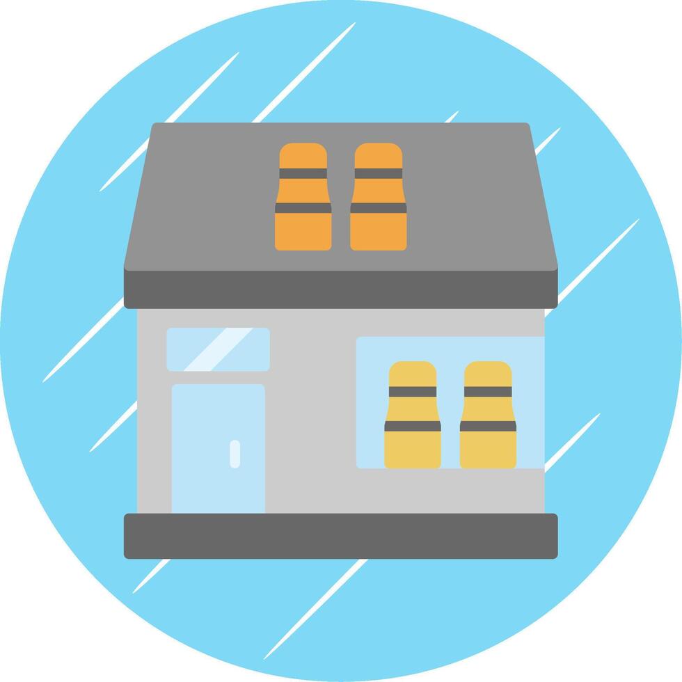 Off License Glyph Shadow Circle Icon Design vector
