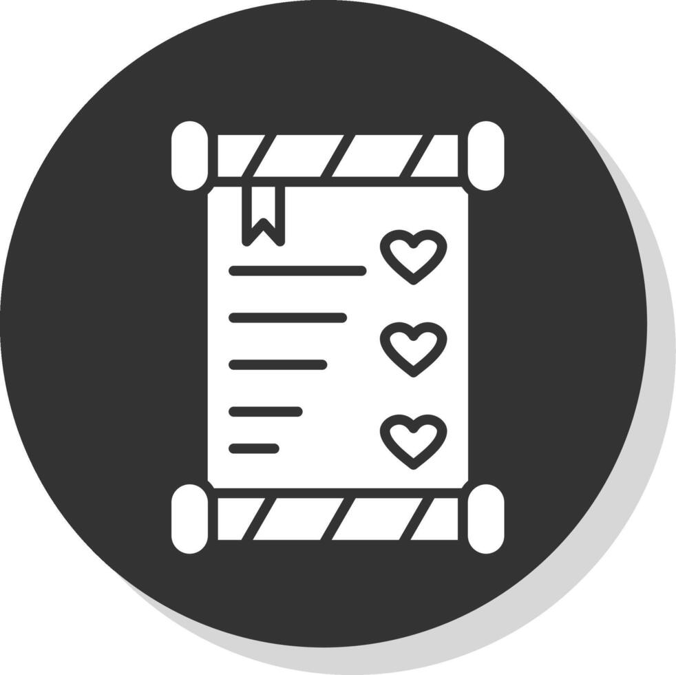 Wedding Invitation Glyph Shadow Circle Icon Design vector
