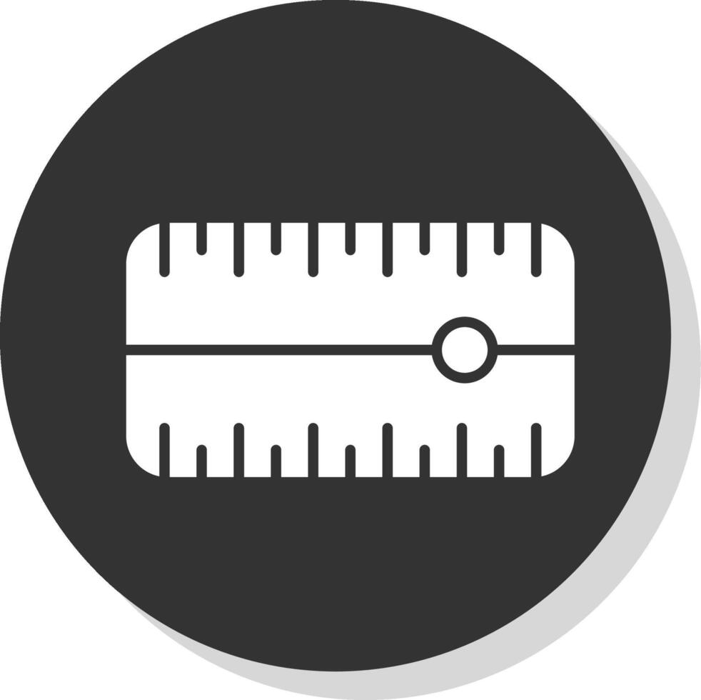 Dial Glyph Shadow Circle Icon Design vector