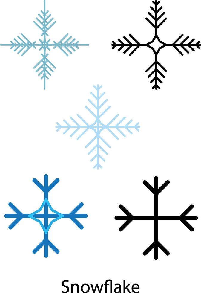 Snowflake illustration on white board vector
