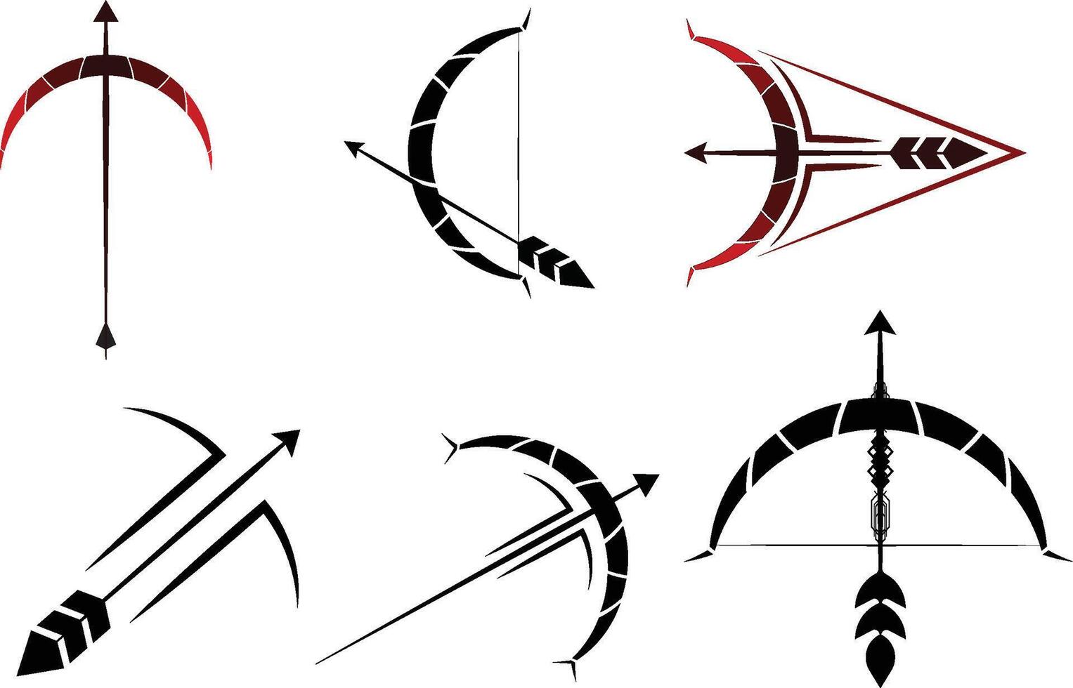 Bow and arrow vector