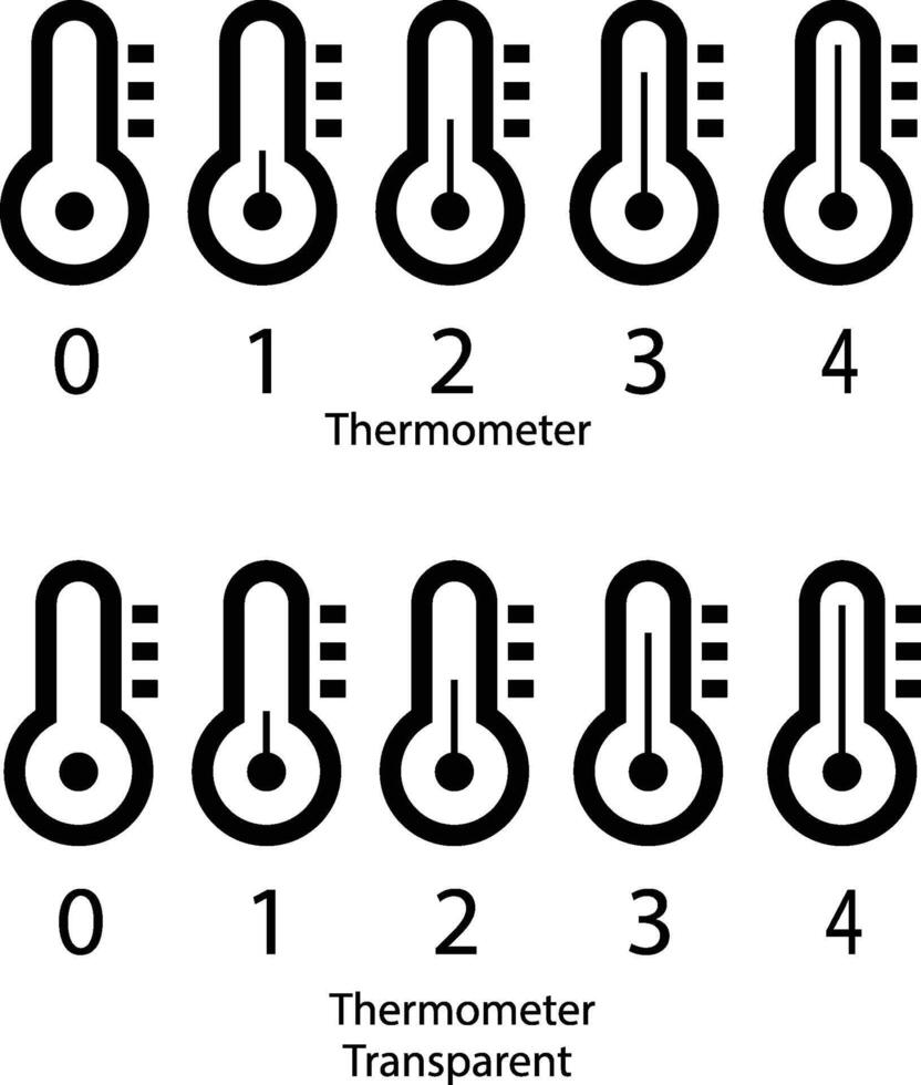 Thermometer outline on white board vector