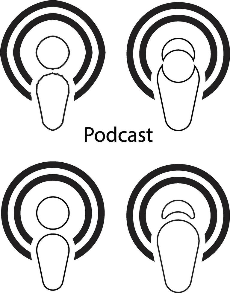 Pod cast Icon vector