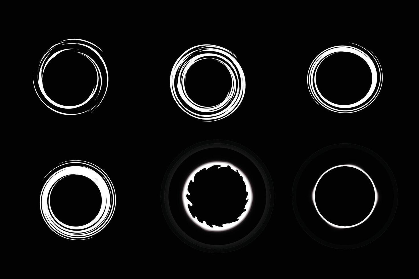 Space black hole set vector