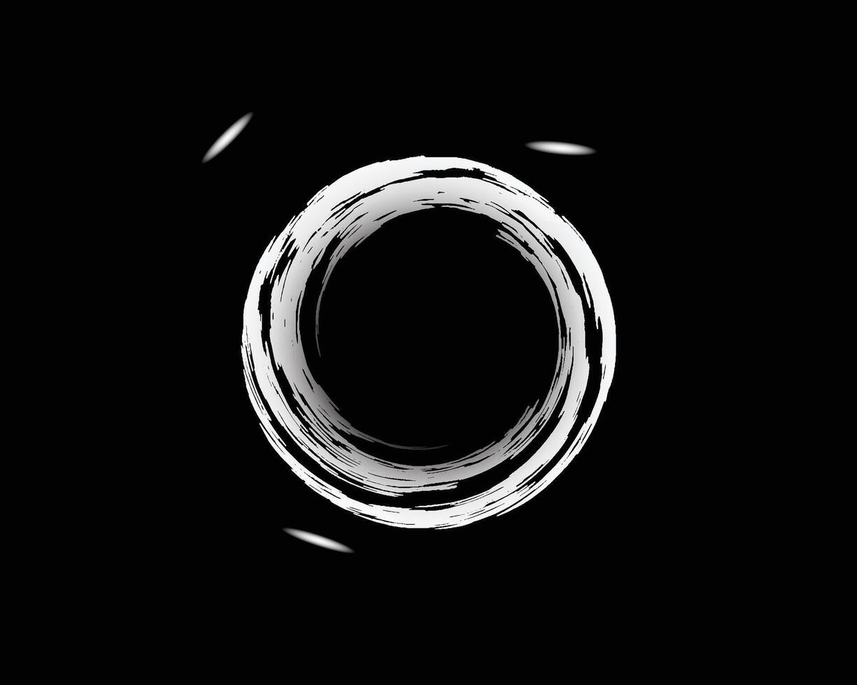 Black hole in black space vector