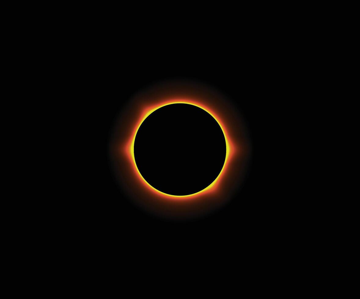 Solor Eclipse effect vector