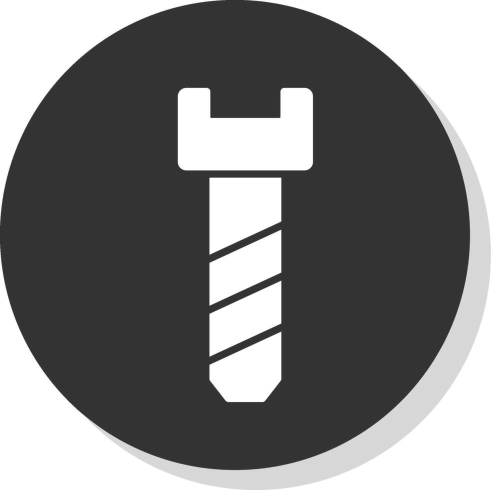 Bolt Glyph Shadow Circle Icon Design vector