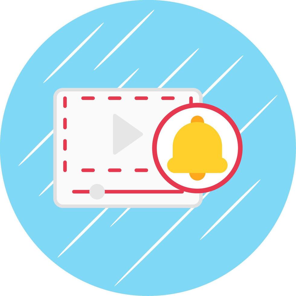 Reminder Glyph Shadow Circle Icon Design vector