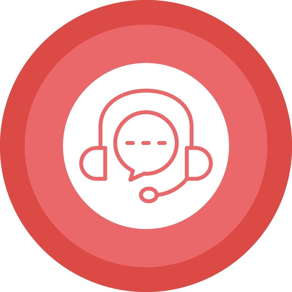 OnLine Circle Multi Circle Support Glyph Due Circle Icon Design vector